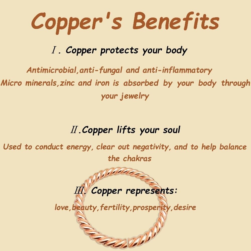 Artisan Crafted Solid Copper Bracelet - Twisted B… - image 7